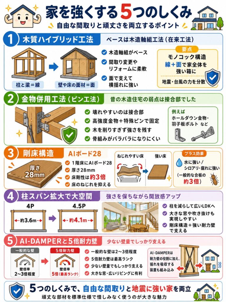 アイ工務店の構造と工法の特徴