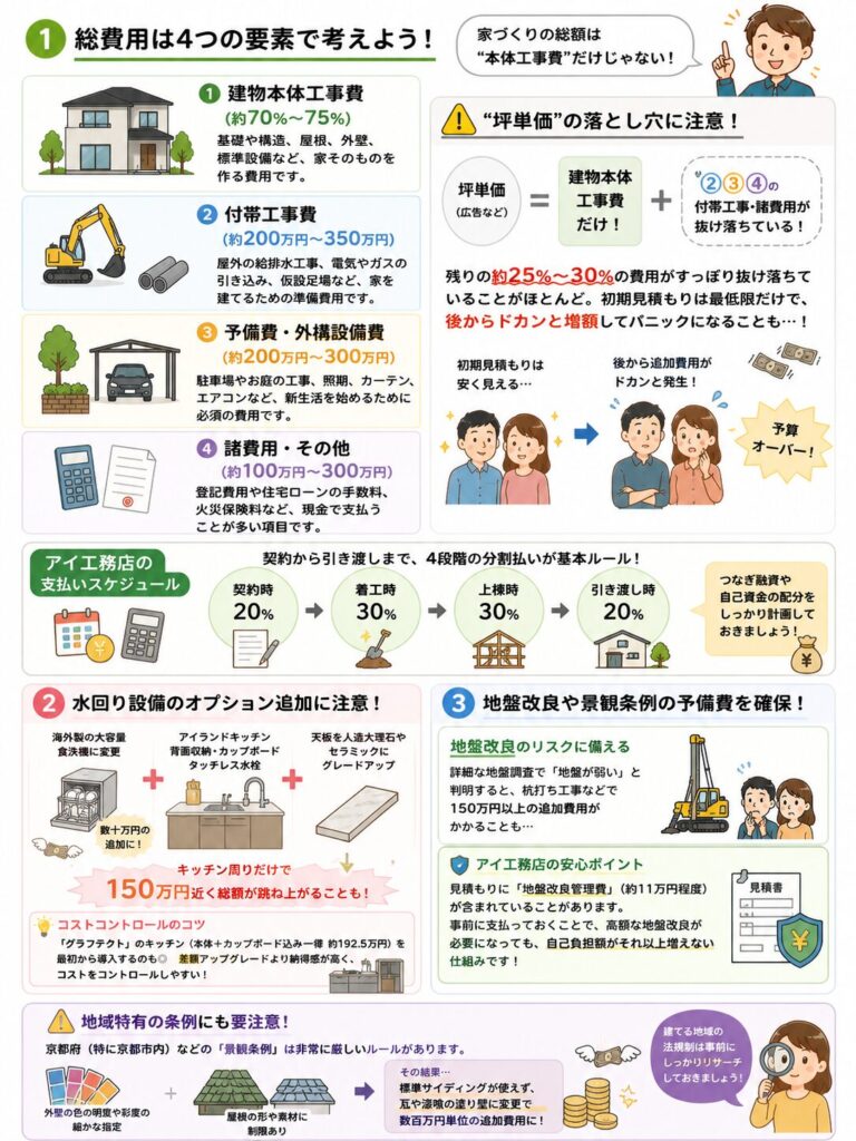 建築総額の構成要素と見積もりの罠