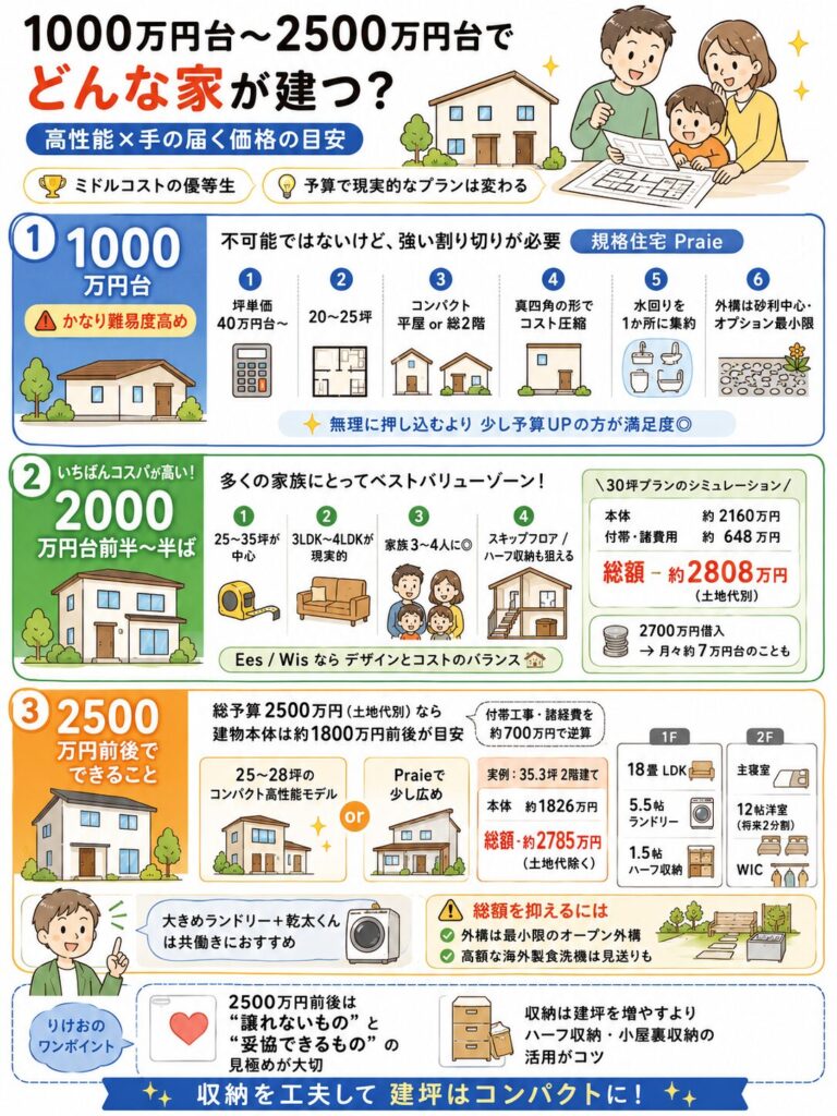 アイ工務店のミドル〜ローコスト帯