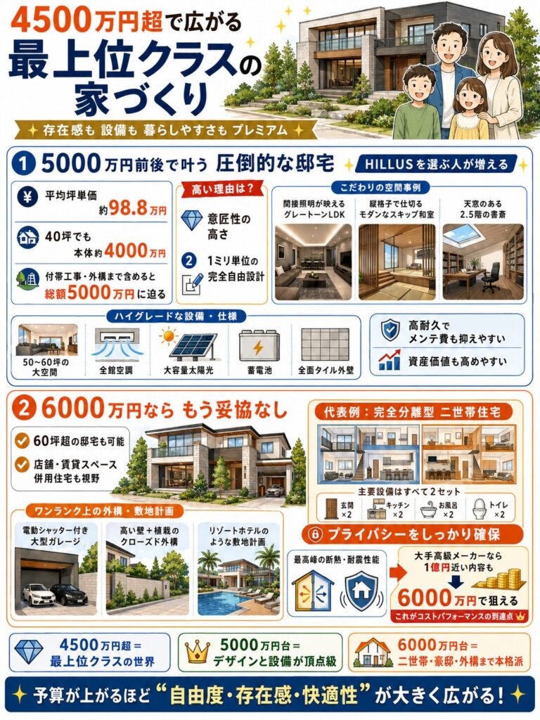 アイ工務店で4500万円以上をかける最高峰ライン