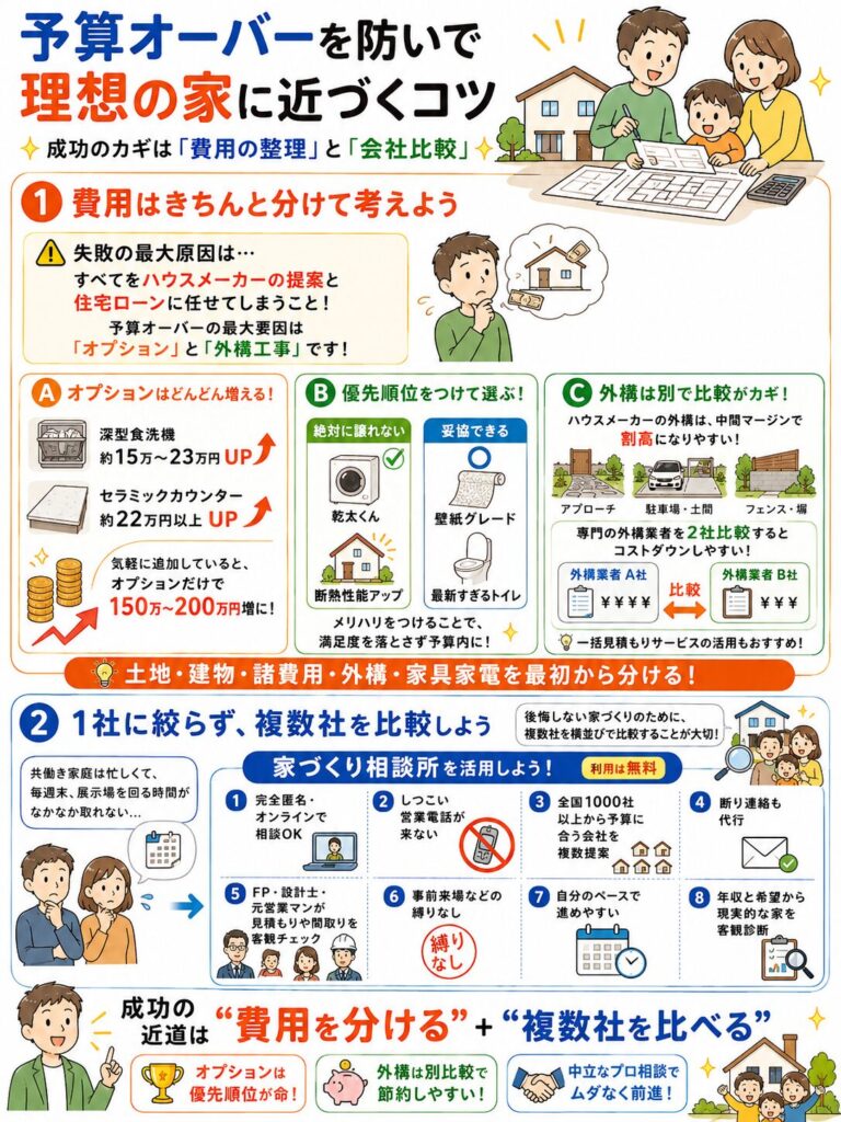 予算内で理想の家を建てるための結論