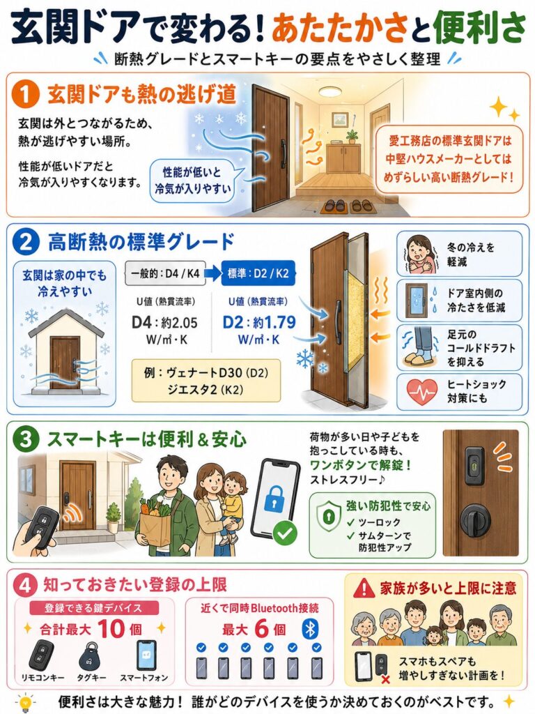 アイ工務店の玄関ドアの標準仕様