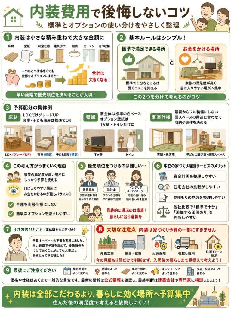 アイ工務店の内装で予算超過を防ぐ方法