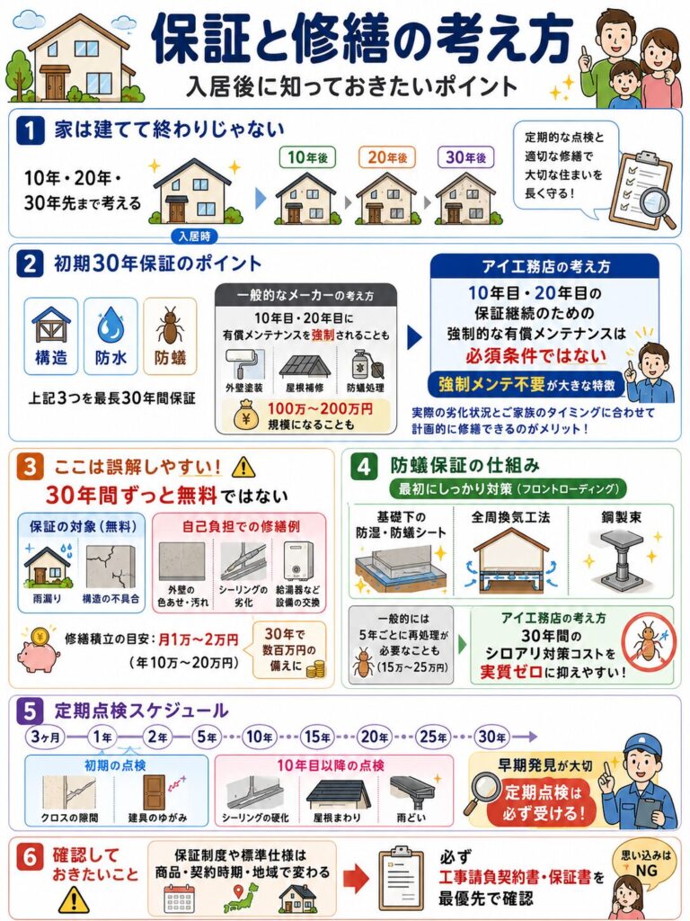 アイ工務店のメンテナンス費用と必要な修繕