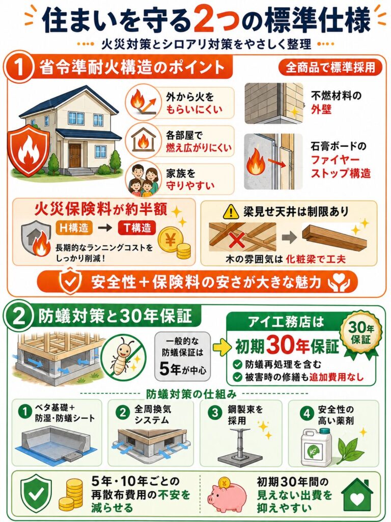 災害から住まいを守るアイ工務店の安全仕様