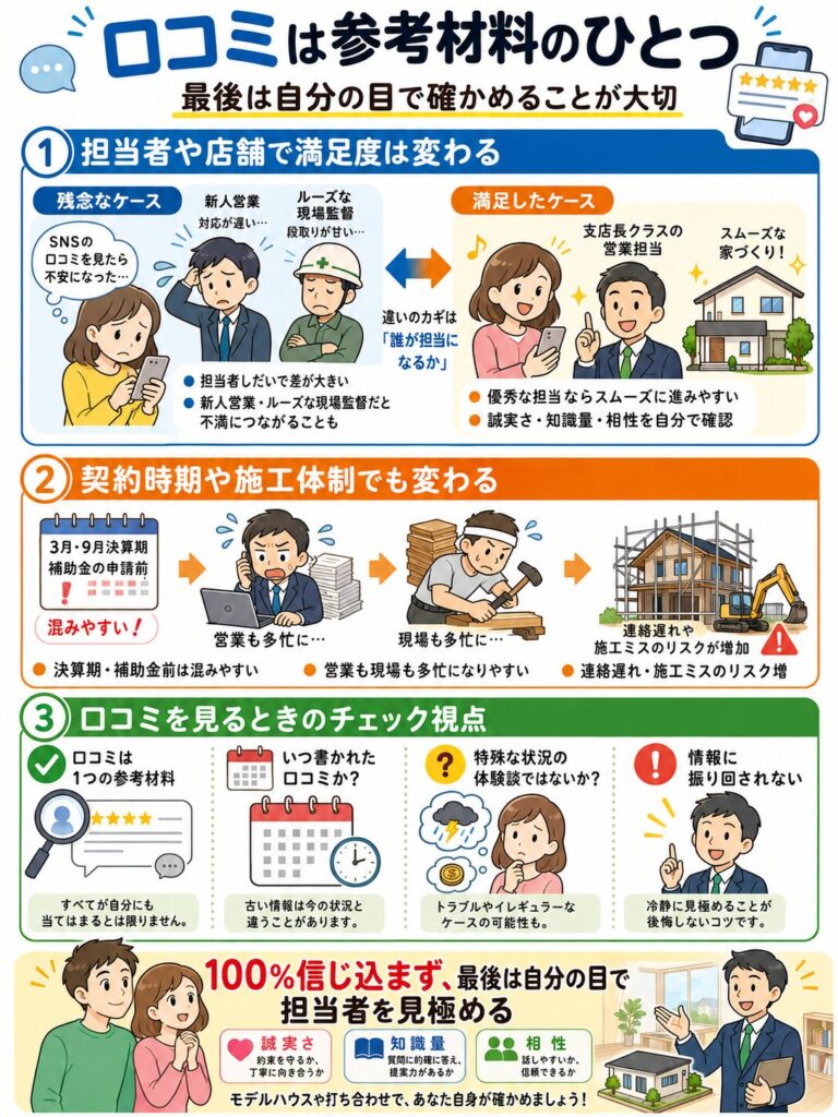 ネット上の評判・口コミを鵜呑みにしない