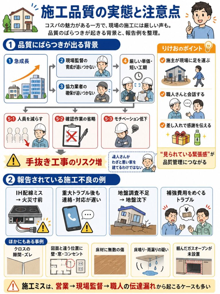 アイ工務店の欠陥住宅の噂は本当?施工品質の実態を検証