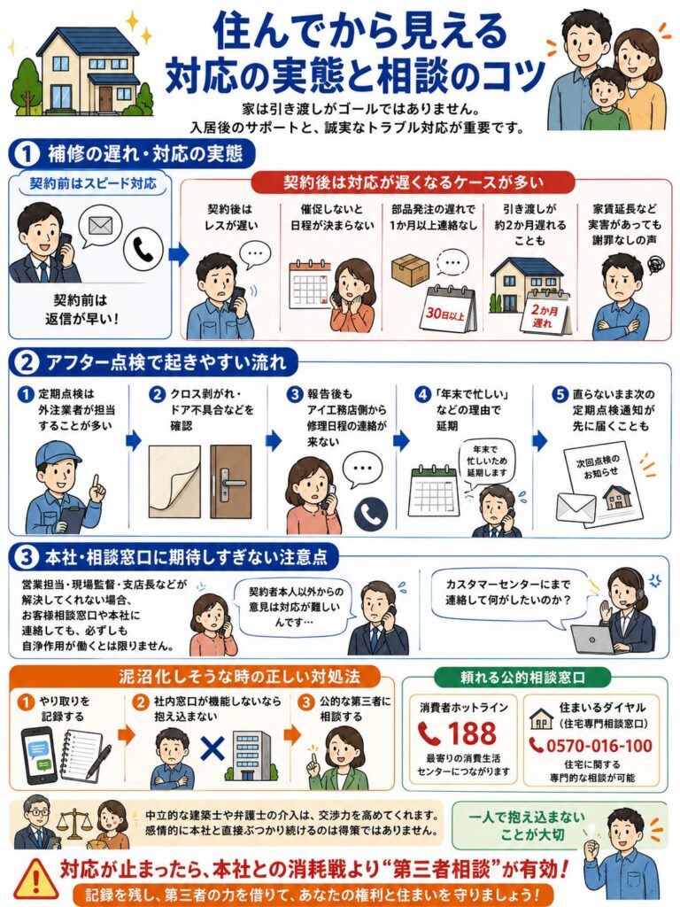 アイ工務店のクレーム対応とアフターサービス体制