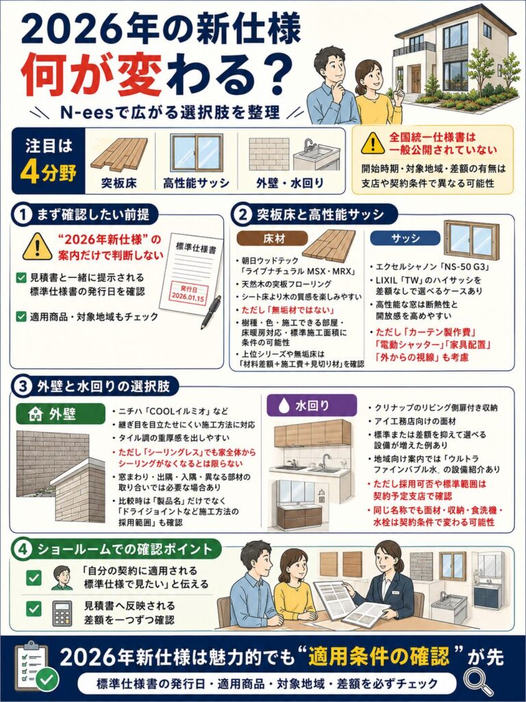 2026年の新仕様で変わった点