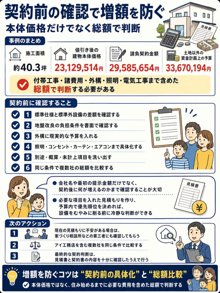 まとめ:契約前の確認で増額を防ぐ
