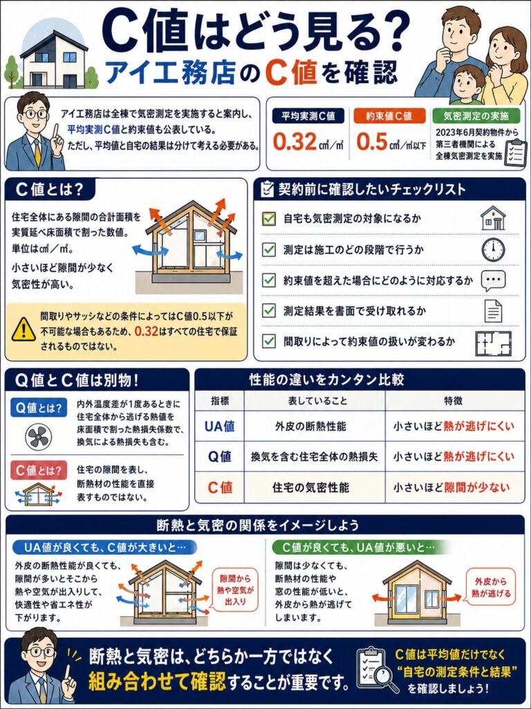 アイ工務店のC値を確認