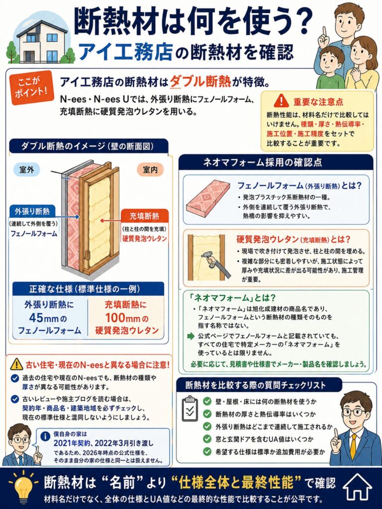 アイ工務店の断熱材を確認