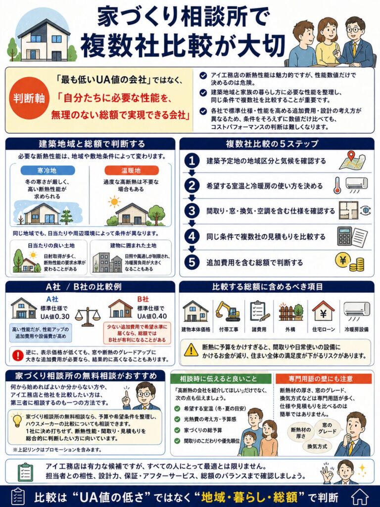 家づくり相談所で複数社比較