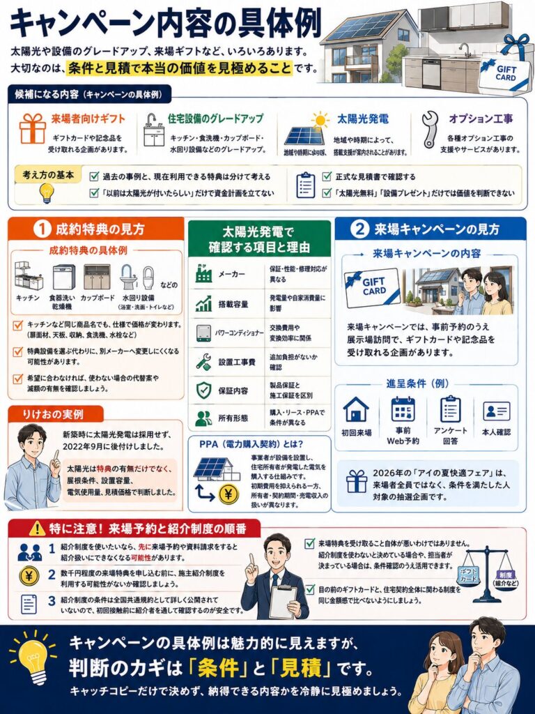 キャンペーン内容の具体例