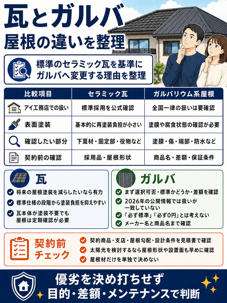 瓦とガルバリウム屋根の違い