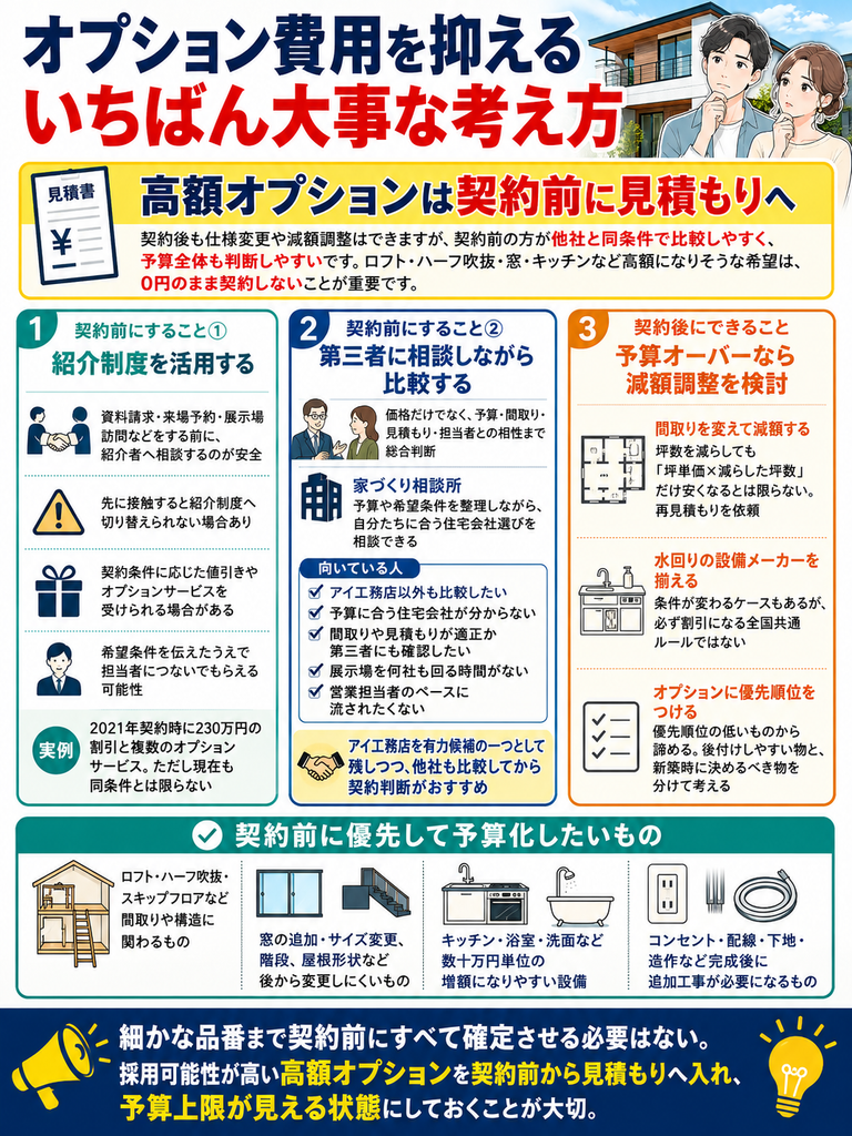 オプション費用を安くする方法