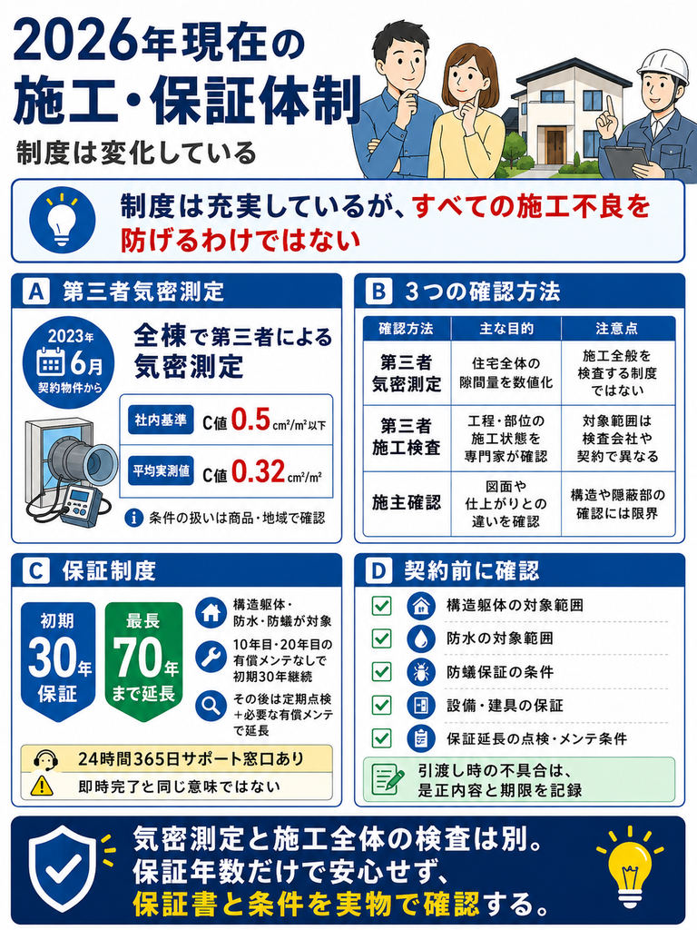 2026年現在の施工・保証体制