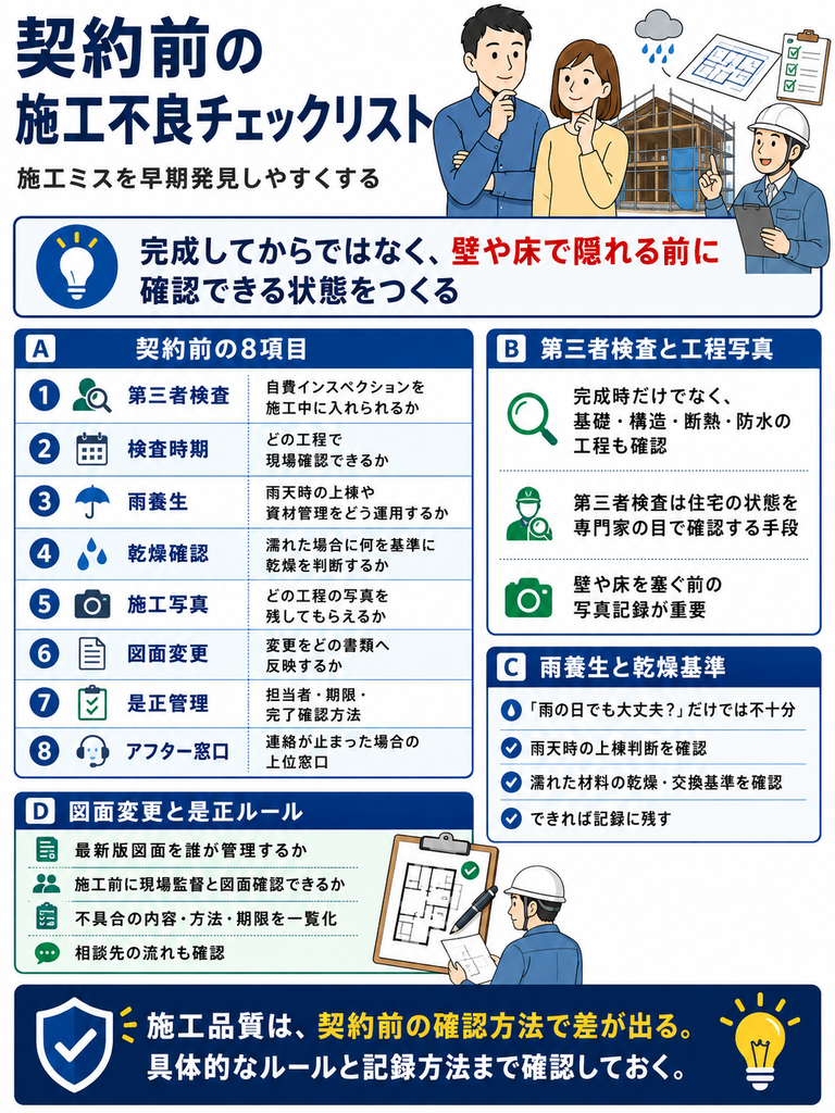 契約前の施工不良チェックリスト