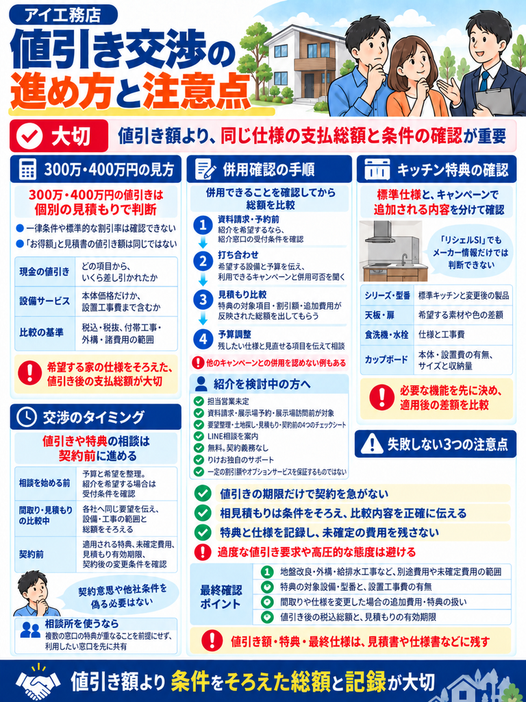 アイ工務店の決算月に備える!値引き交渉の進め方と注意点
